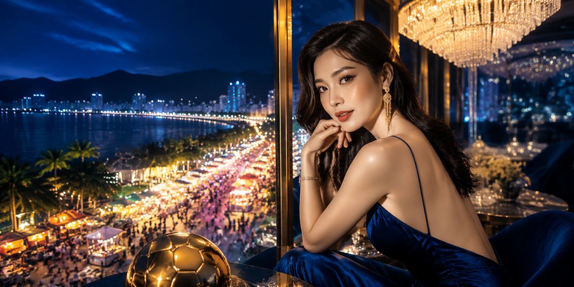 Người dùng tại Nha Trang xem kèo bóng đá và áp dụng voucher cá cược thể thao tại quán cà phê ven biển
